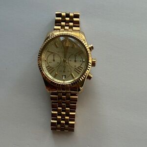Michael Kors Gold-Tone Women's Chronograph Bracelet Watch